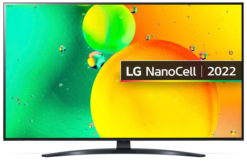 50" Телевизор LG 50NANO766QA 2022 NanoCell, LED, HDR RU, черный