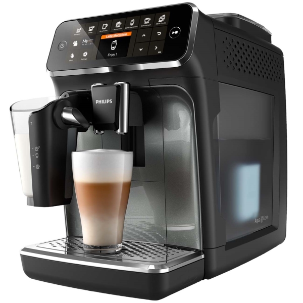 Кофемашина Philips EP4346/EP4341/EP4349/EP4343 LatteGo, черный/черный спрей