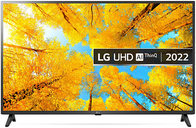 50" Телевизор LG 50UQ75006LF 2022 LED, HDR RU, черное стекло